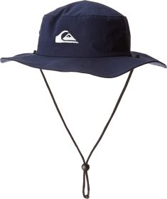Quiksilver Men's Bushmaster Sun Protection Floppy Visor Bucket Hat (Color: Parisian Night, size: xl)